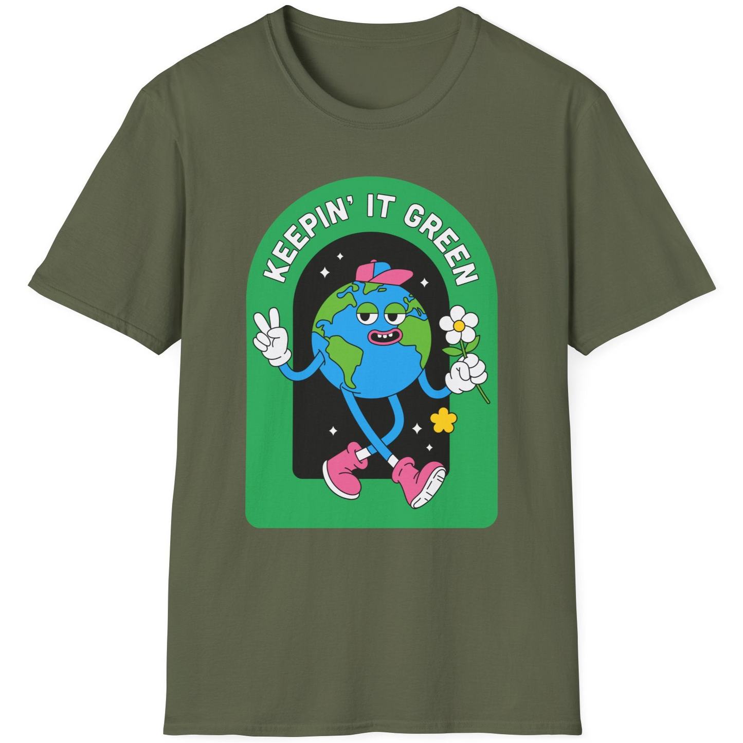 “Keeping it green” earth lover t-shirt