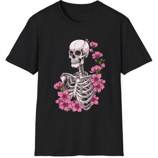 Skeleton blossoms T-shirt