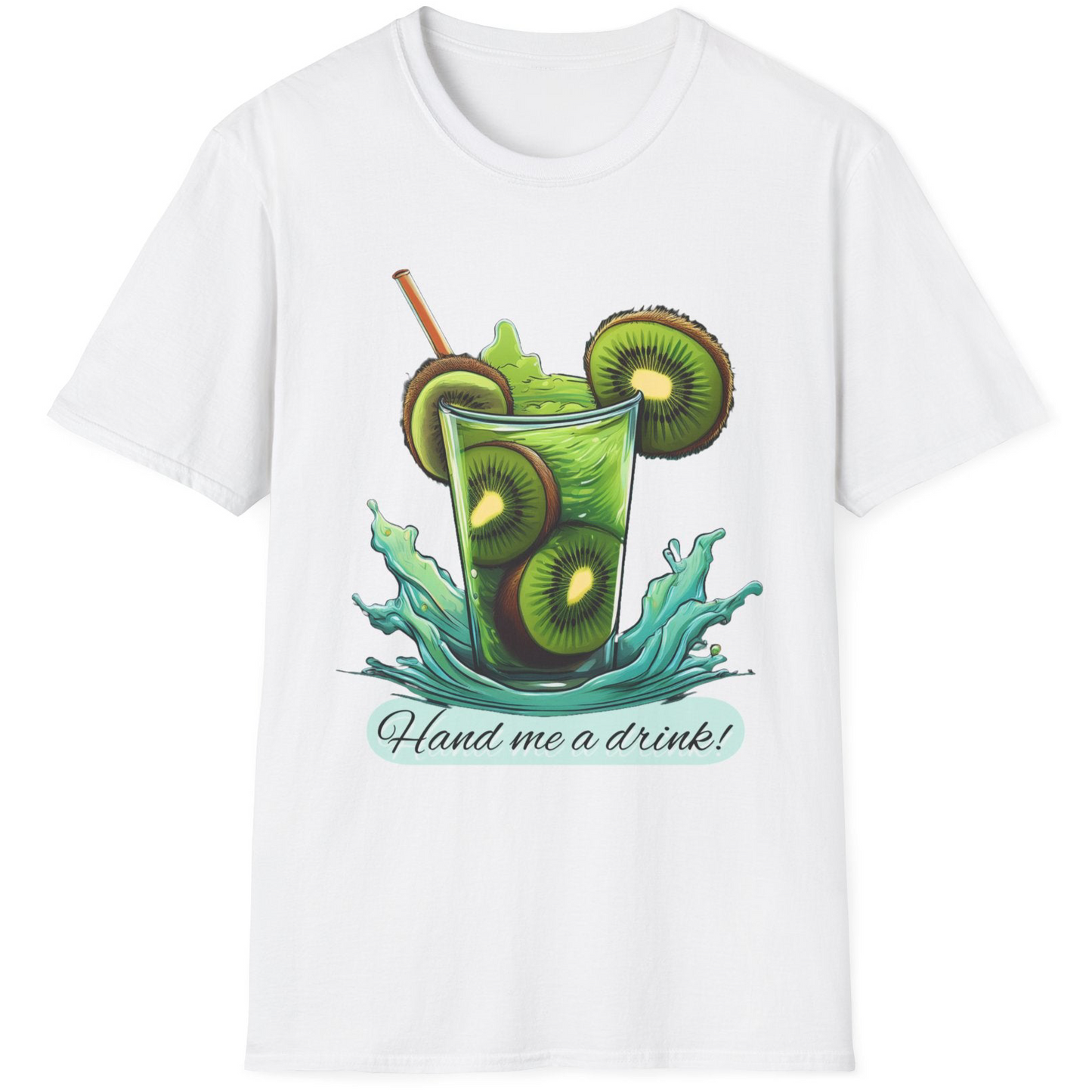 Tropical Cocktail T-Shirt - Hand Me a Drink, Funny Summer Tee,