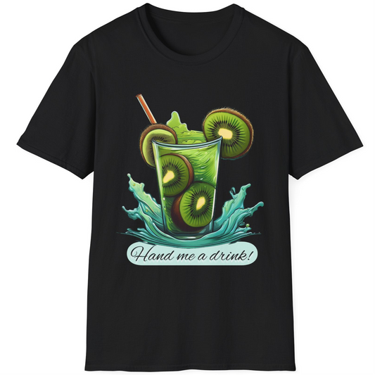 Tropical Cocktail T-Shirt - Hand Me a Drink, Funny Summer Tee,
