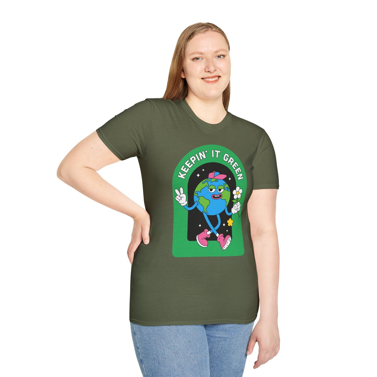 “Keeping it green” earth lover t-shirt